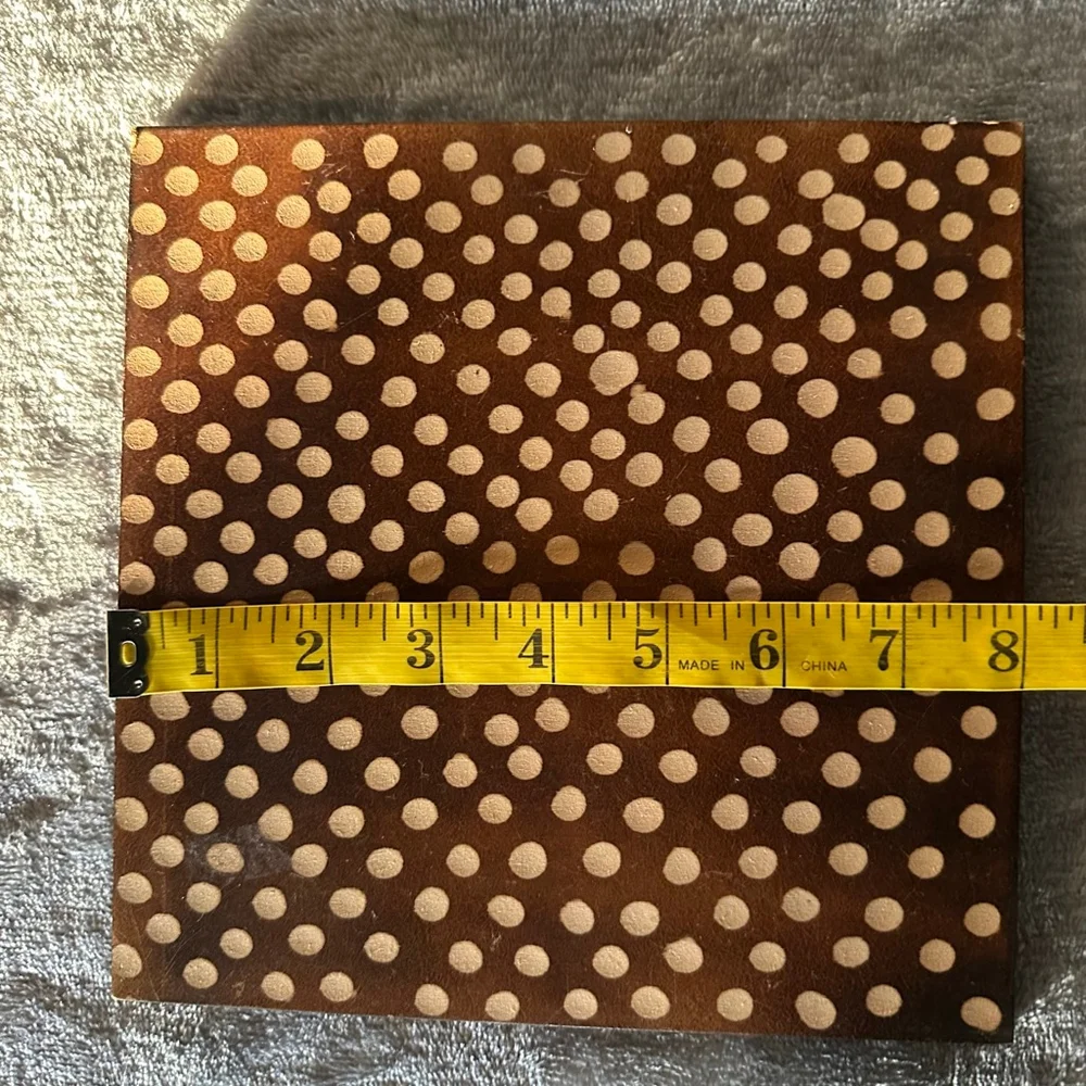 Wooden Decor Brown Beige Square Wall Art Set
